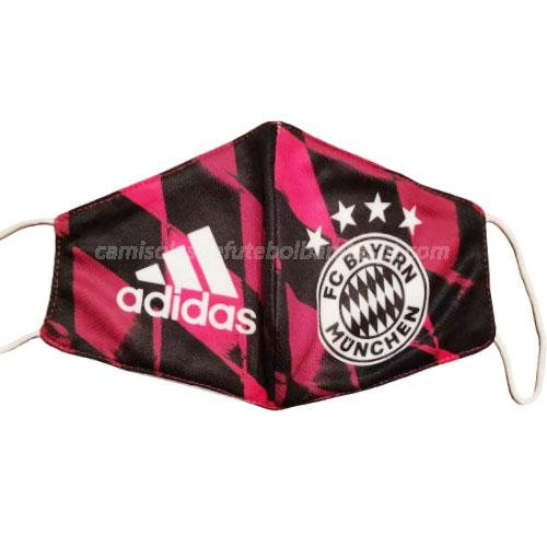 máscaras bayern de munich preto vermelho 2020-21