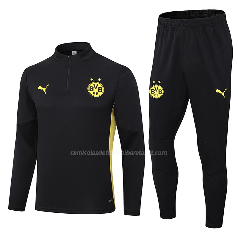 sweatshirt borussia dortmund preto 2024-25