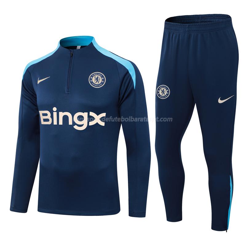 sweatshirt chelsea azul escuro 2024-25