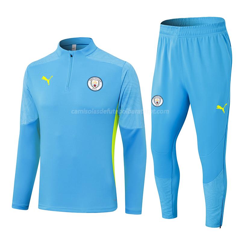 sweatshirt manchester city azul 2024-25