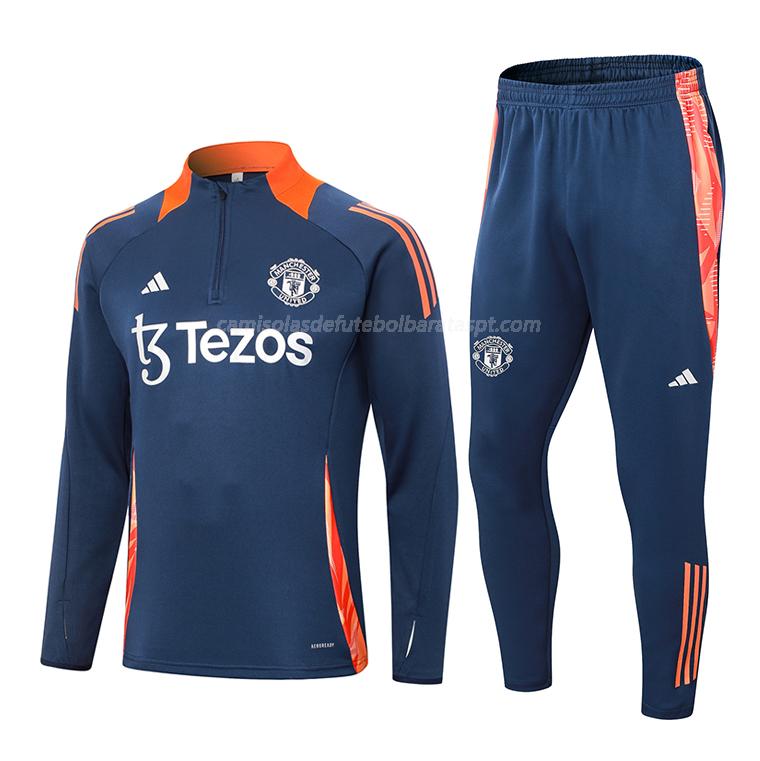 sweatshirt manchester united azul escuro 2024-25