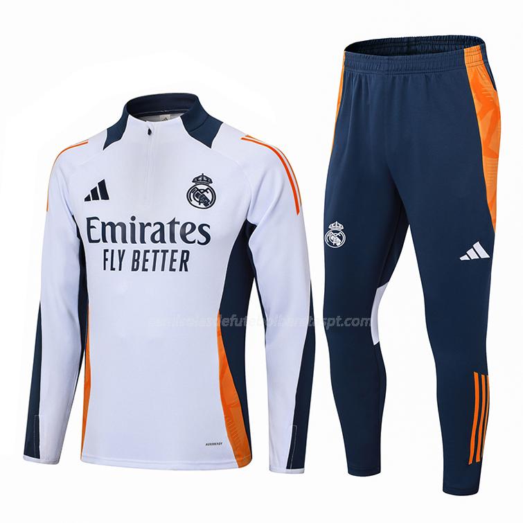 sweatshirt real madrid azul navy branco 2024-25