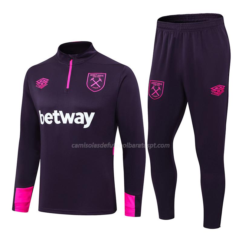 sweatshirt west ham roxo 2024-25